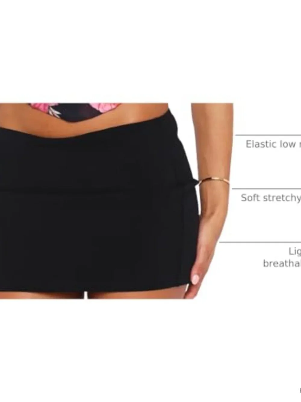 Low Rise Bodycon Stretchy Mini Skirt Women's Going Out Casual